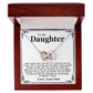 To My Daughter Necklace - Never Forget That I Love You - Love Your Dad Gift
