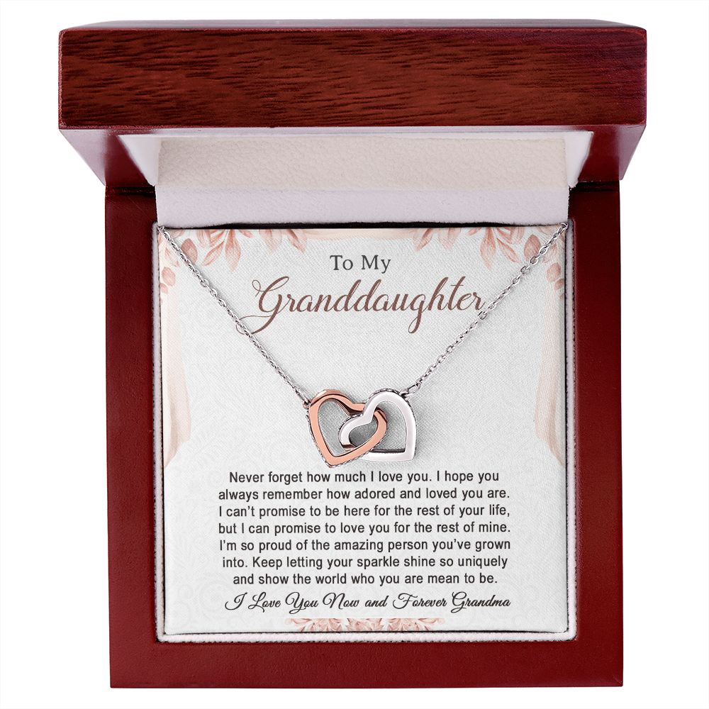 To My Granddaughter Necklace, Birthday Gift For Granddaughter, Birthday Gifts