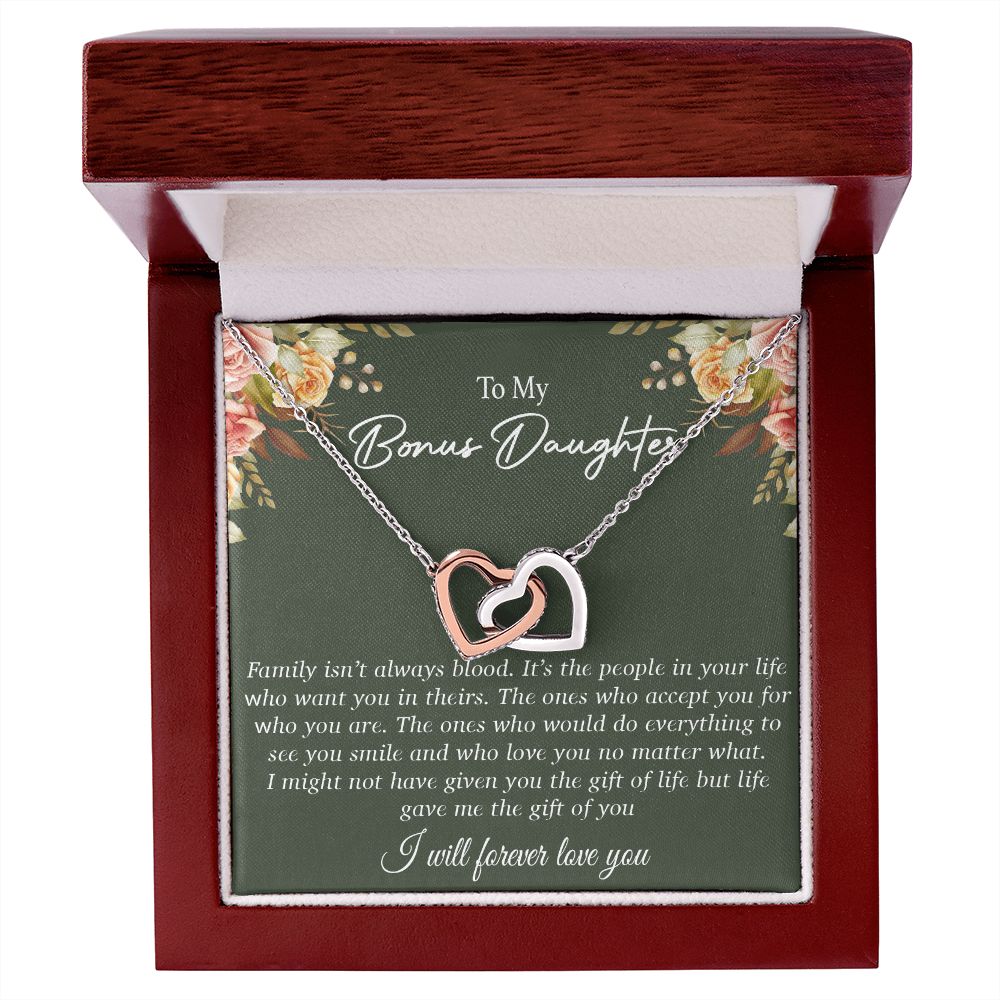 To my Bonus Daughter Necklace, Bonus Daughter, Step Daughter Gift