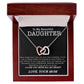 To My Beautiful Daughter Necklace, Necklace for Daughter, Daughter Gifts