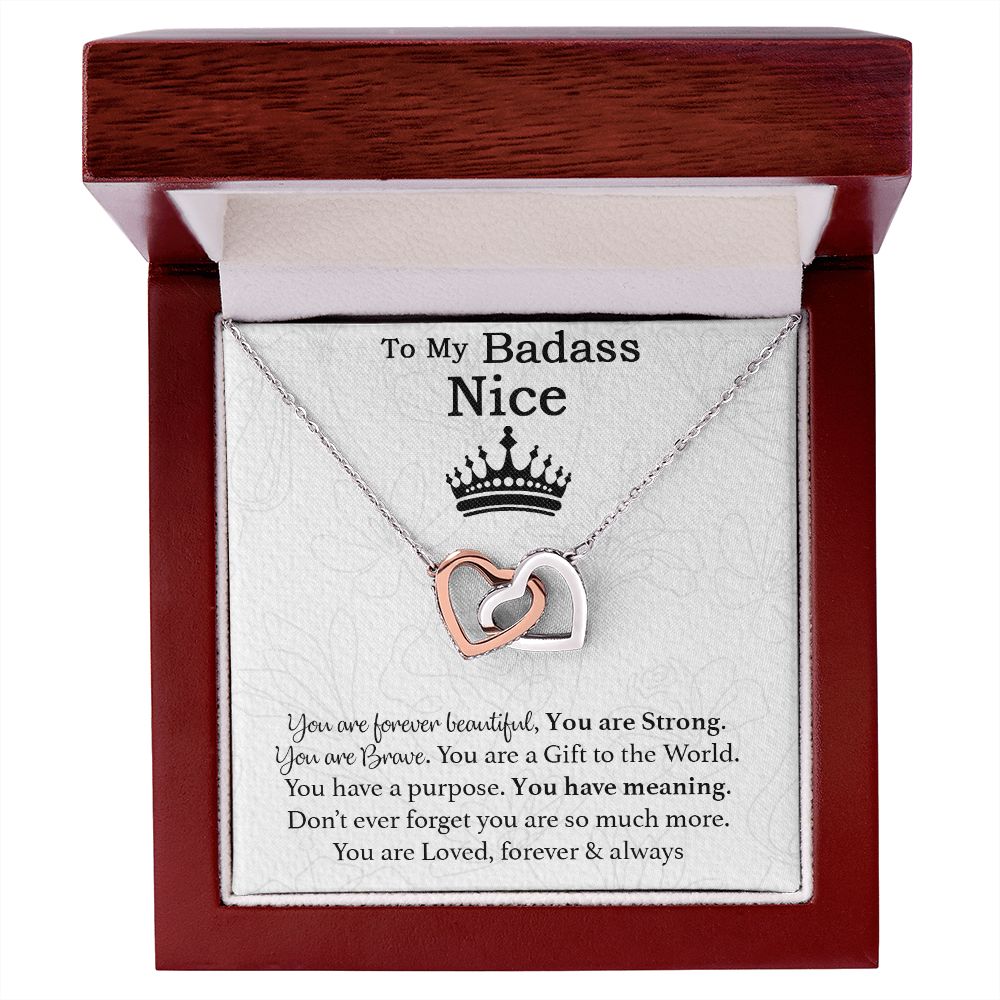 To My Badass Niece Necklace, Birthday Gift, Graduation Gift, Grad Gift