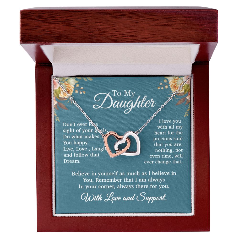 To My Daughter Necklace, Gift For Daughter From Mom and Dad, Daughter Necklace