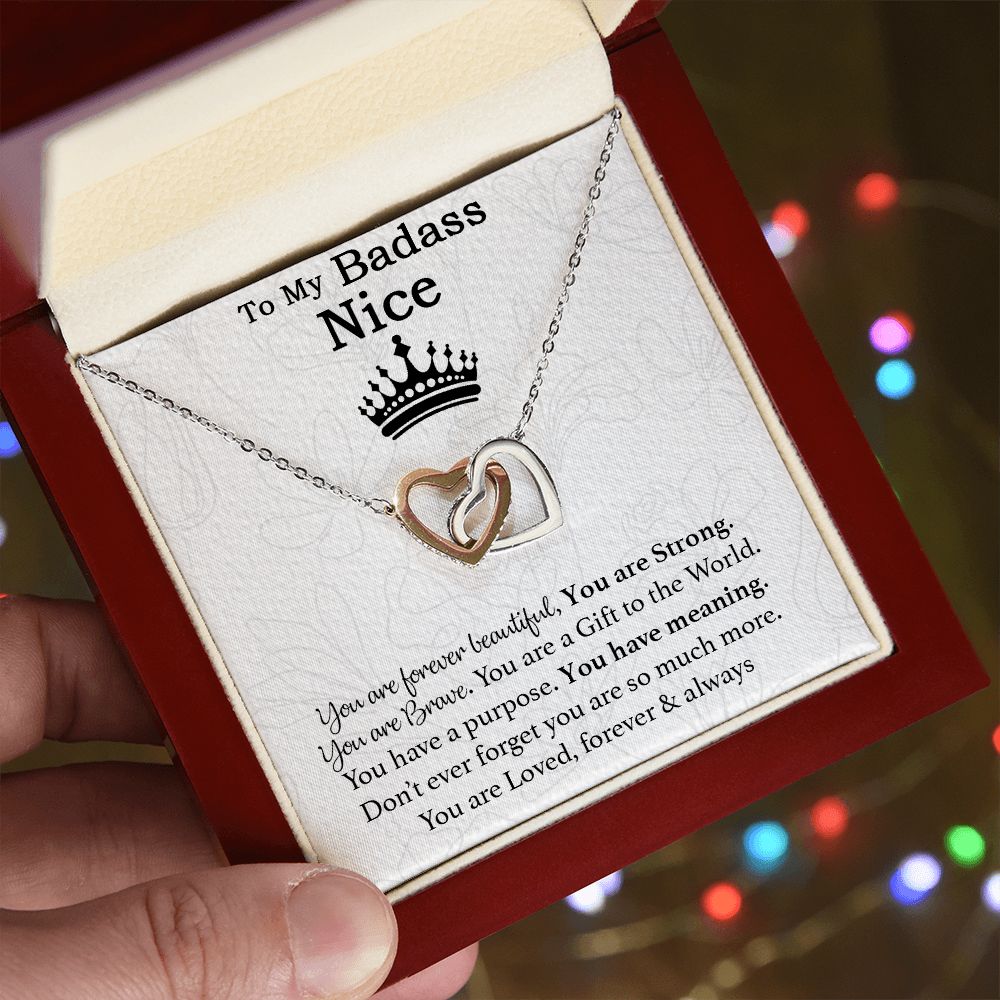 To My Badass Niece Necklace, Birthday Gift, Graduation Gift, Grad Gift