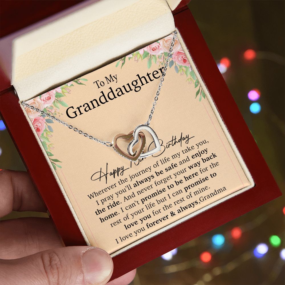 Happy 16th Birthday, To My Granddaughter Necklace, Gift For Granddaughter