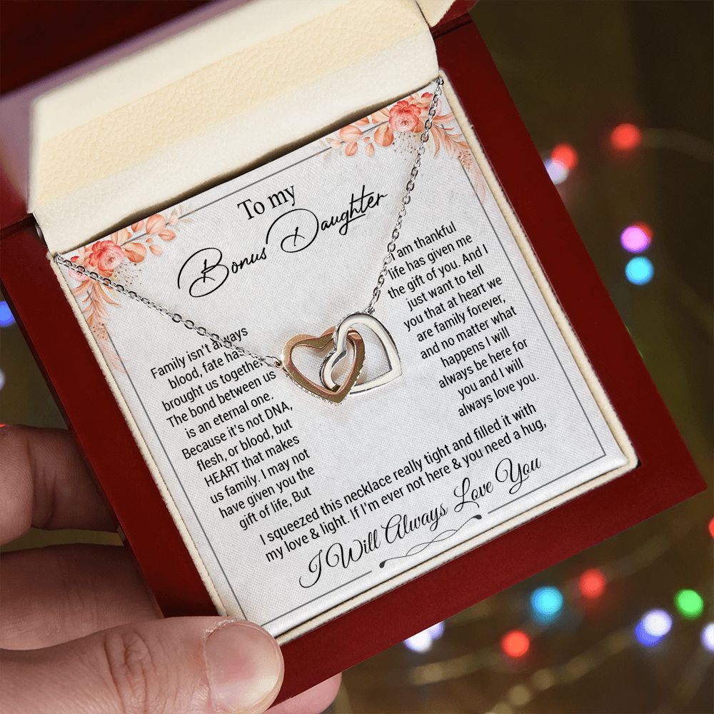 To my bonus daughter necklace