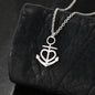 To My Daughter Love Mom Valentine's Day Gift Anchor Necklace with On Demand Message Card