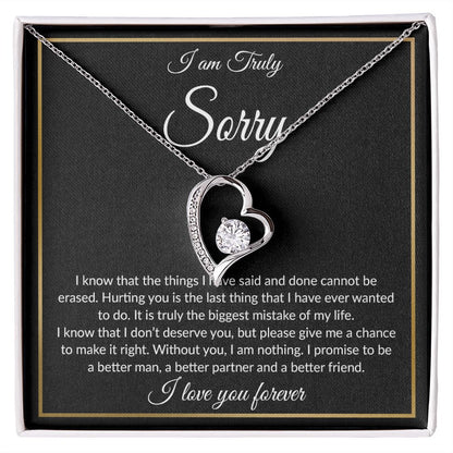 I'm Sorry Necklace Gifts, Apology Gifts For Her, Forgiveness Gift