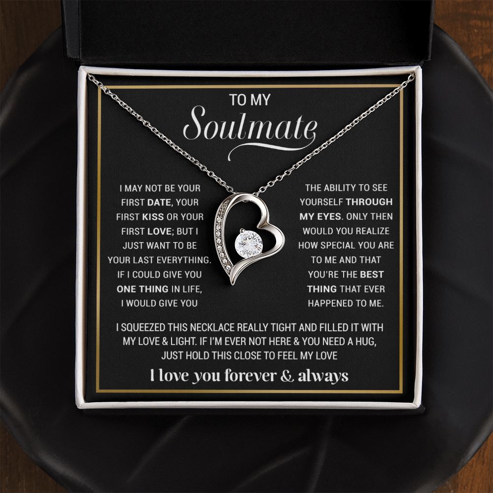 To My Soulmate Necklace, Gift For Wife, Gift from Husband, Valentine Days Gift