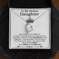 To My Badass Daughter Necklace From Dad, Badass Daughter Necklace Birthday Gift