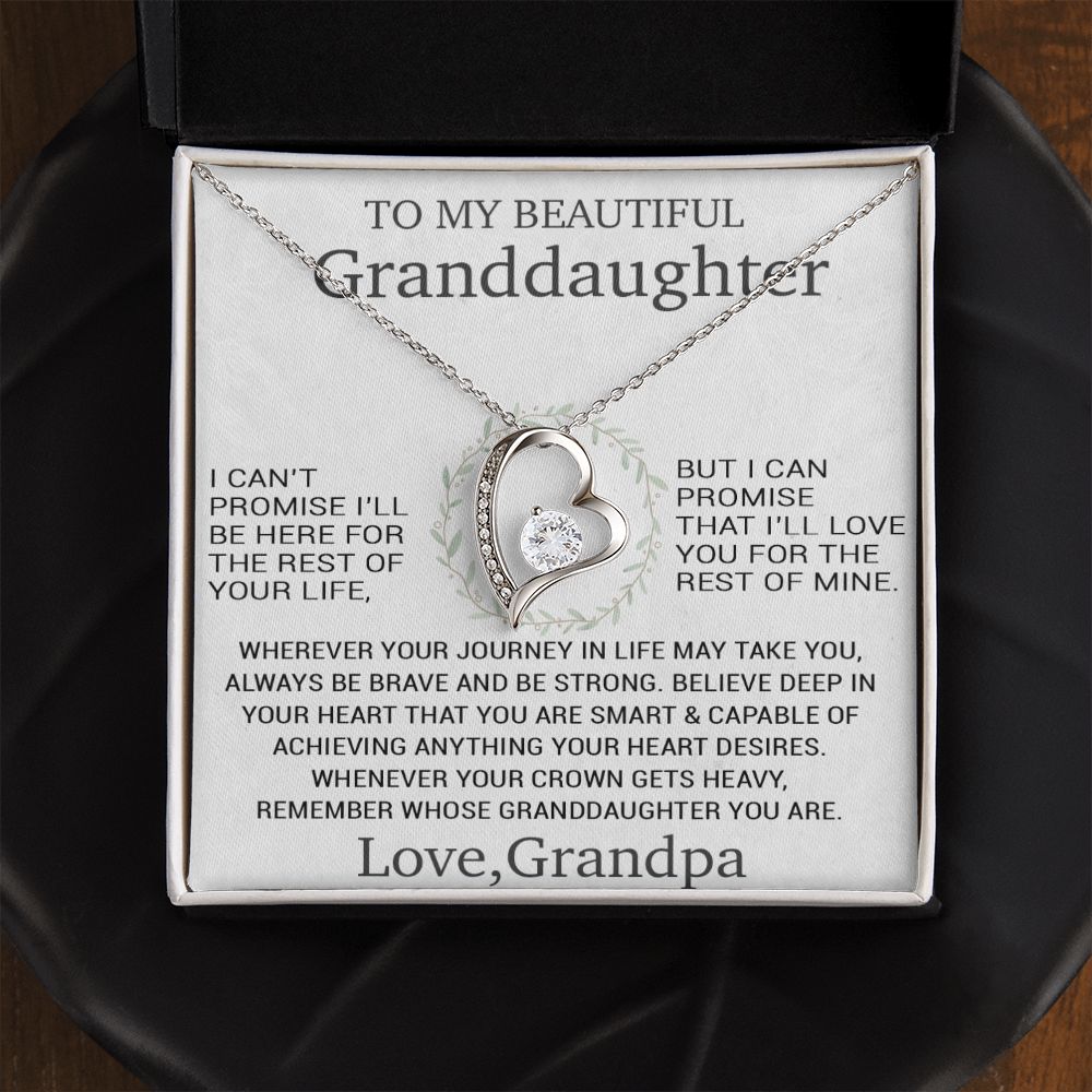 To My Granddaughter Necklace, Birthday Gift For Granddaughter, Birthday Gifts
