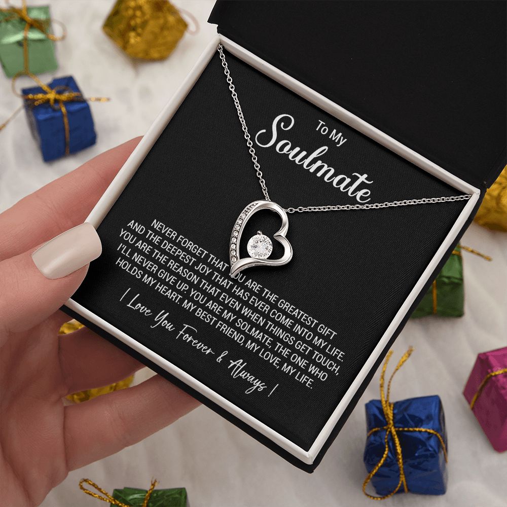 To My Soulmate Necklace, Valentine Gift For Her, Gift For Soulmate, Gift For Her