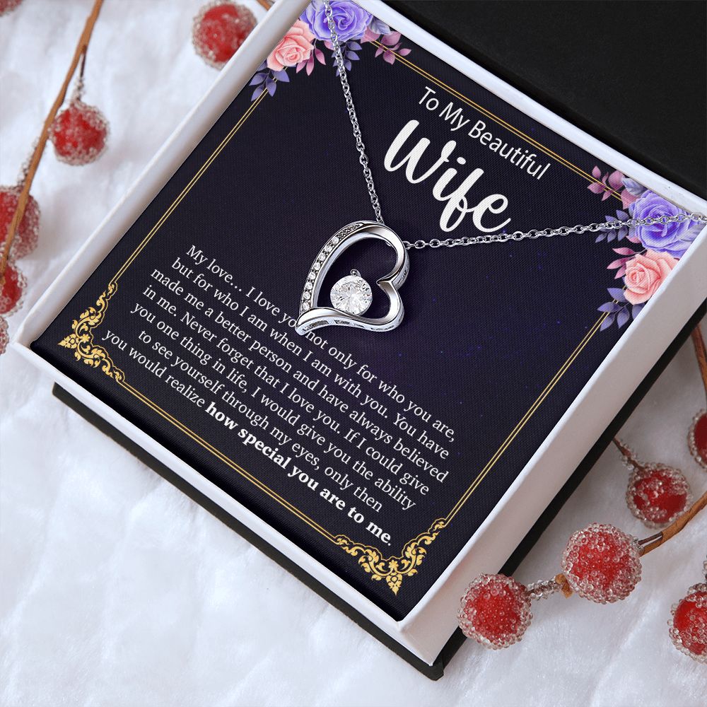 To My Wife Necklace, Anniversary Gift For Wife, Wife Birthday Gift, Mother Day
