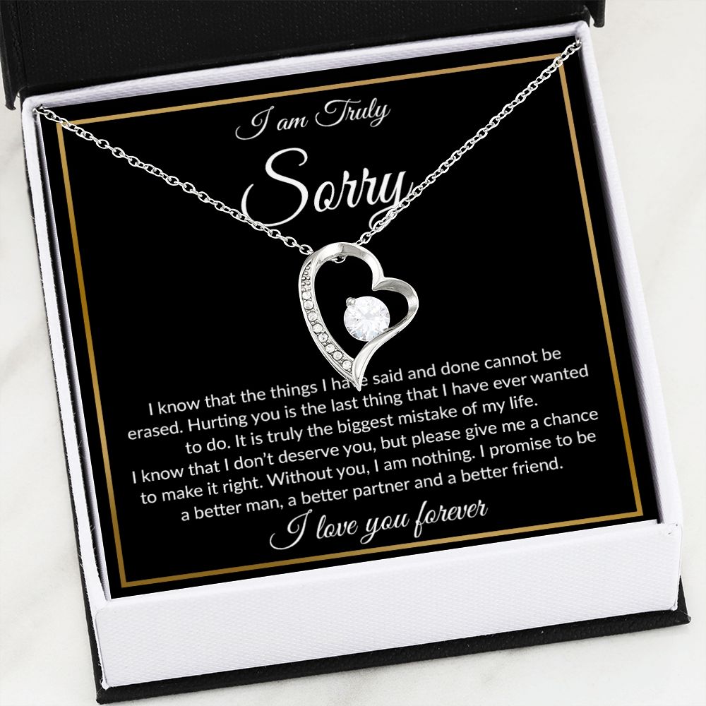 I'm Sorry Necklace Gifts, Apology Gifts For Her, Forgiveness Gift