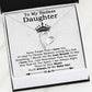 To My Badass Daughter Necklace From Dad, Badass Daughter Necklace Birthday Gift