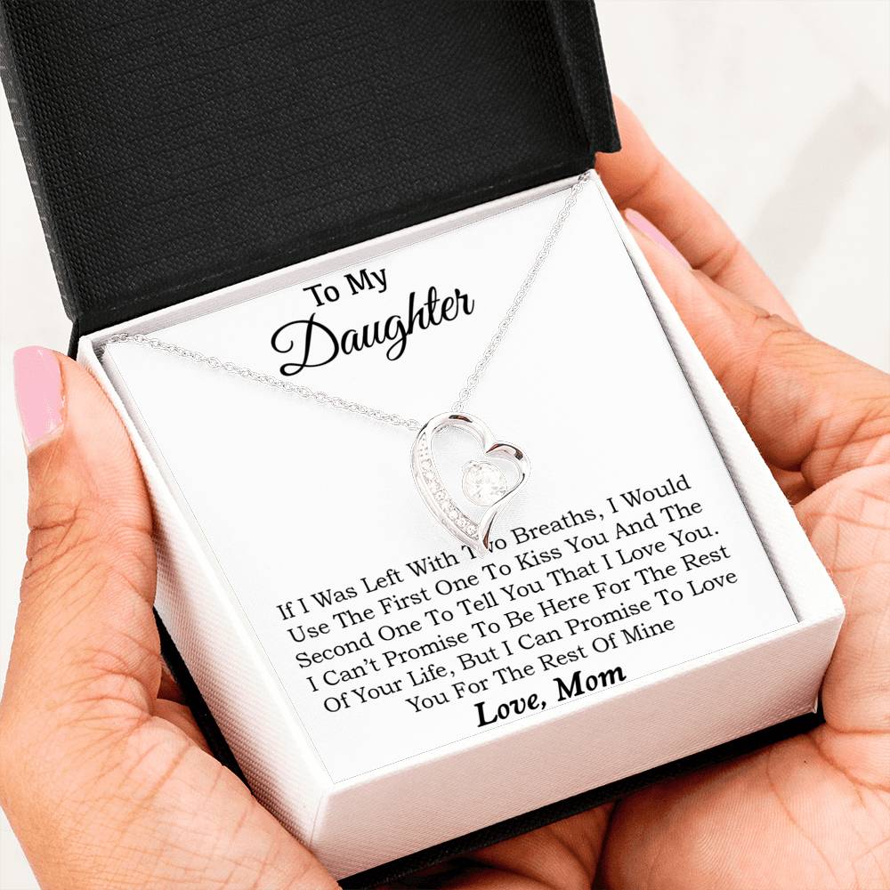 To My Daughter Necklace, Daughter Father Necklace, Daughter Gift from Mom