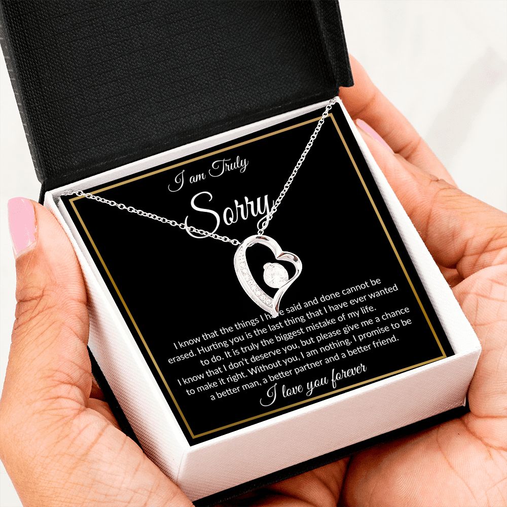 I'm Sorry Necklace Gifts, Apology Gifts For Her, Forgiveness Gift