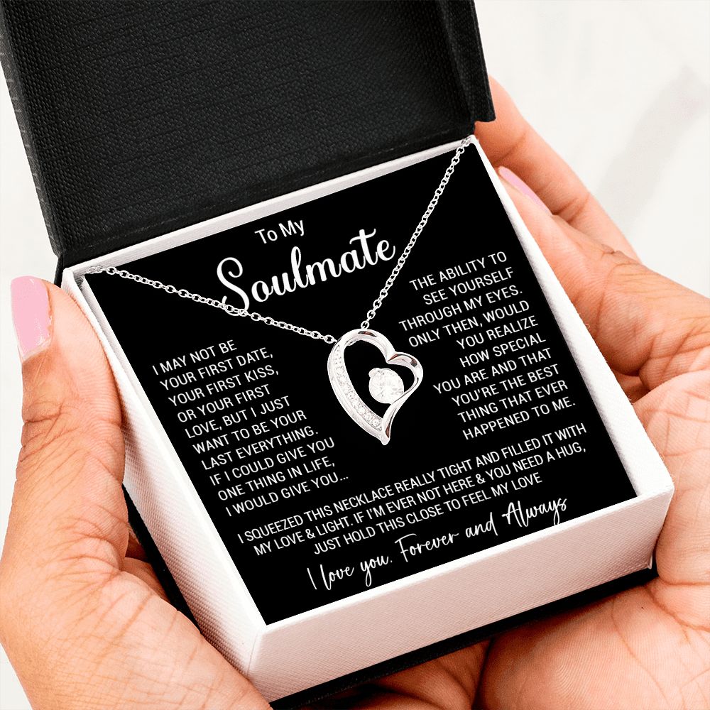 To My Soulmate Necklace Gift For Girlfriend Wife Birthday Gifts Christmas Gifts