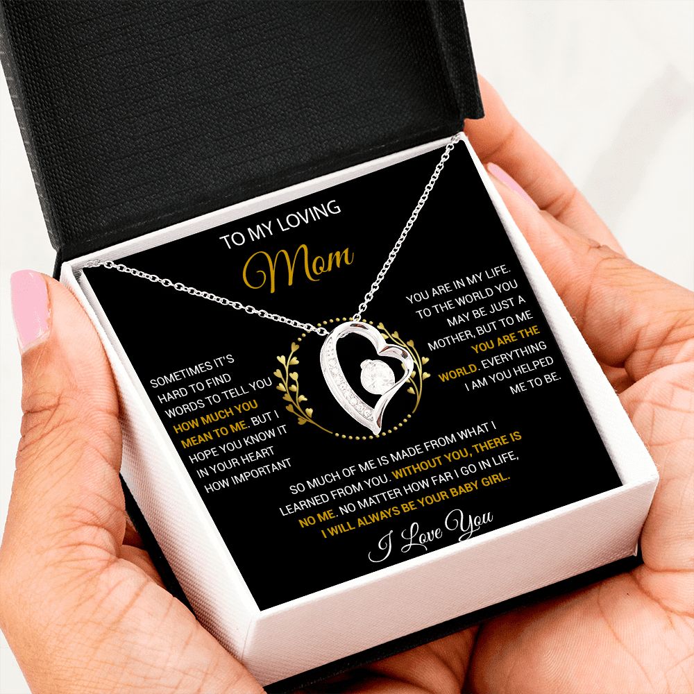 To My Loving Mom Necklace, Gift for Mom from Son, Mother's Day Jewelry