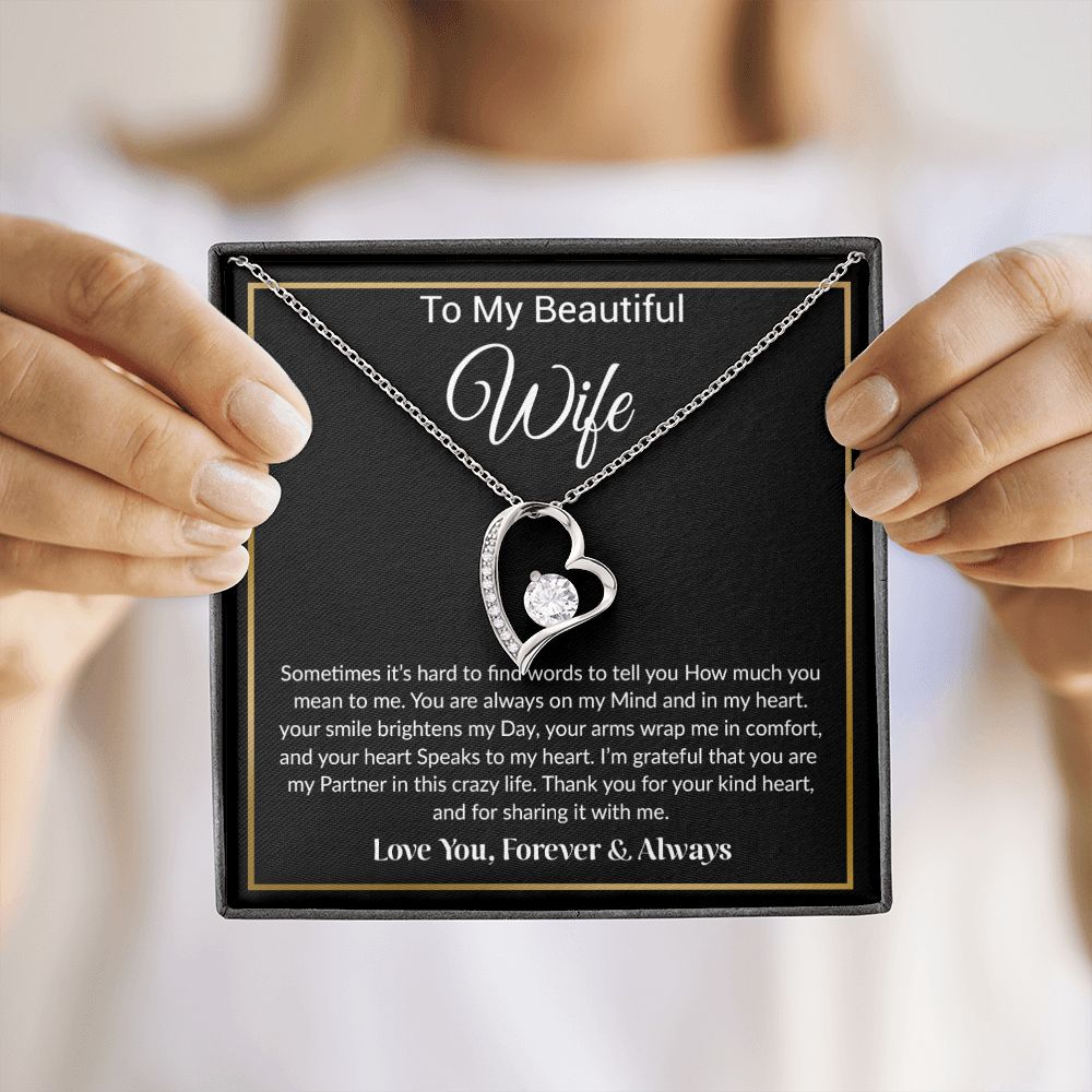 To My Wife Necklace, Gift for Wife, Girlfriend, Anniversary Gift, Birthday Gift