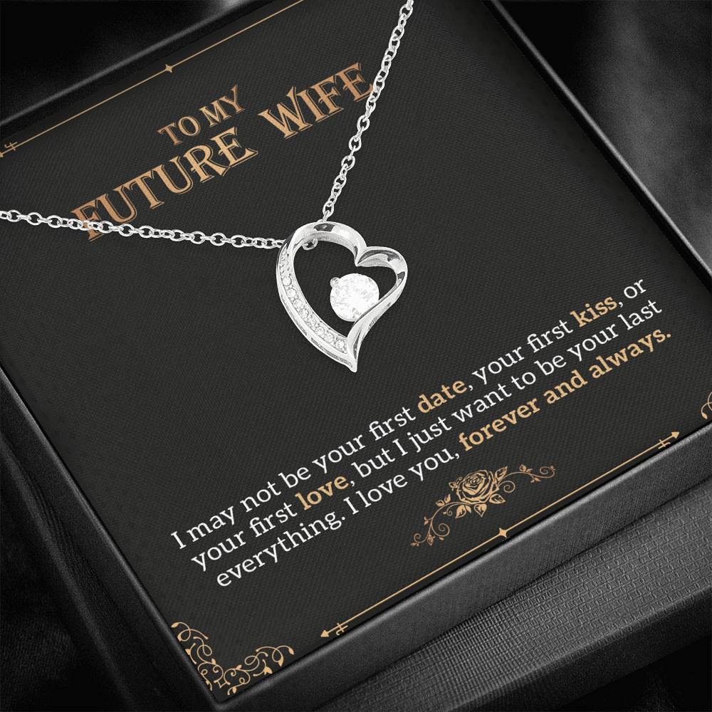 To My Future Wife Forever Love Necklace, Engagement Gift for Future Wife Gift