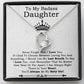 To My Badass Daughter Necklace From Dad, Badass Daughter Necklace Birthday Gift