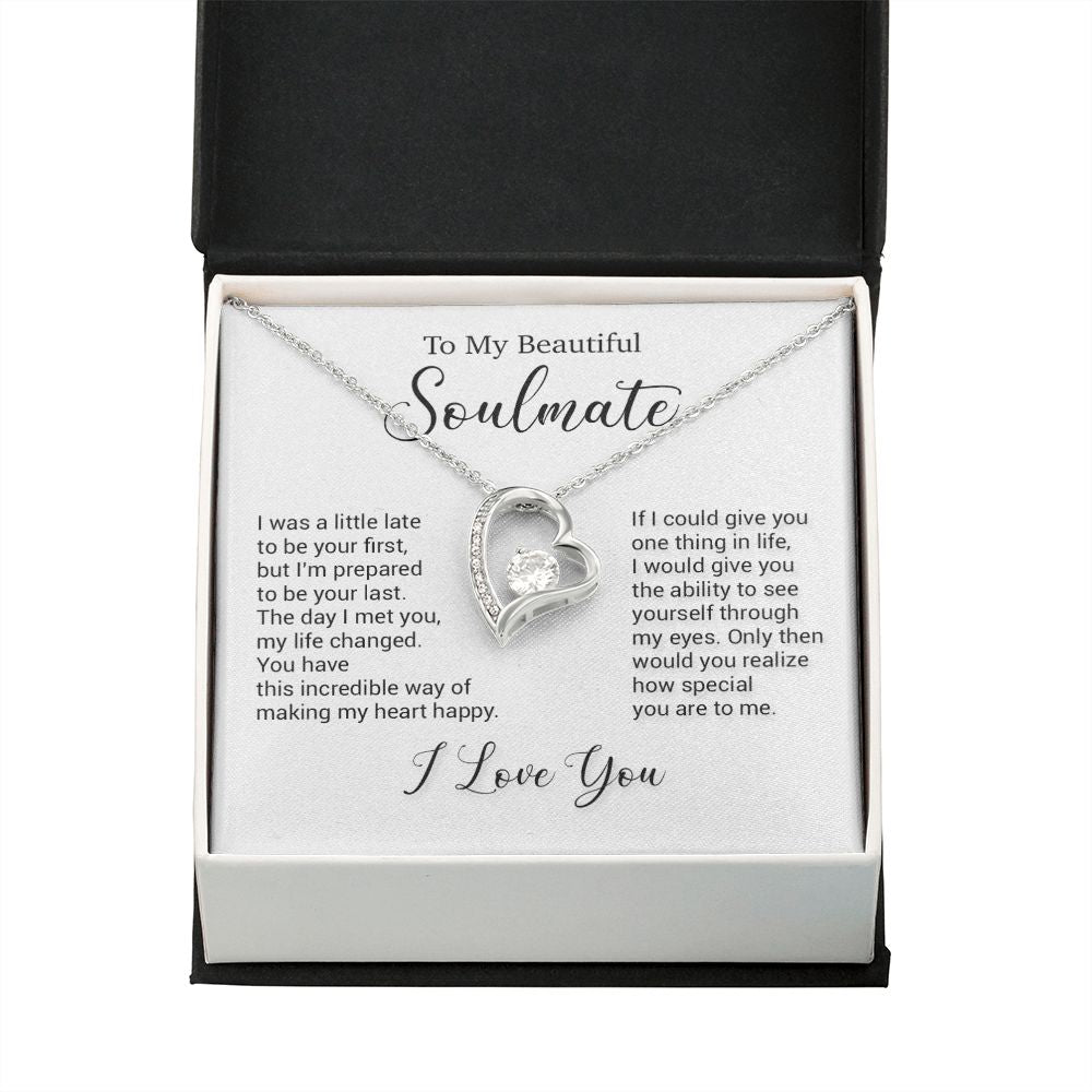To My Soulmate Necklace, Valentine Gift For Her, Gift For Soulmate, Gift For Her
