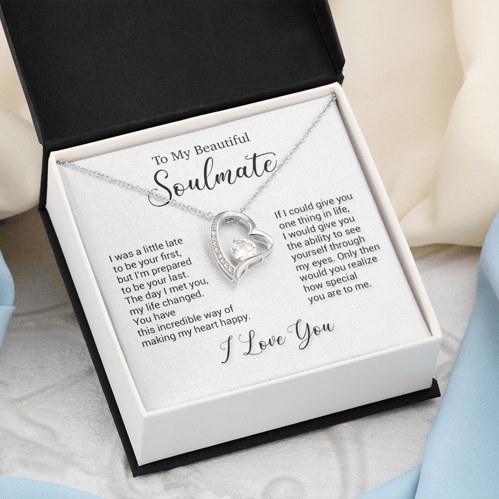 To My Soulmate Necklace, Valentine Gift For Her, Gift For Soulmate, Gift For Her