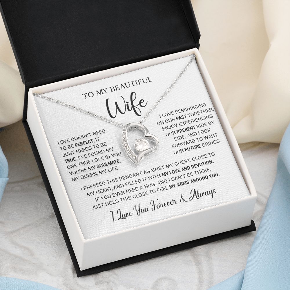 To My Wife Necklace, Valentine Gift For Her, Gift For Soulmate, Gift For Her
