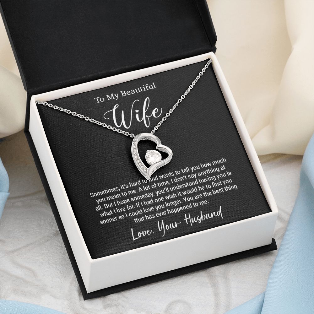 To My Wife Necklace, Gift For Wife, Wife Birthday Gift, Valentine Gifts For Her