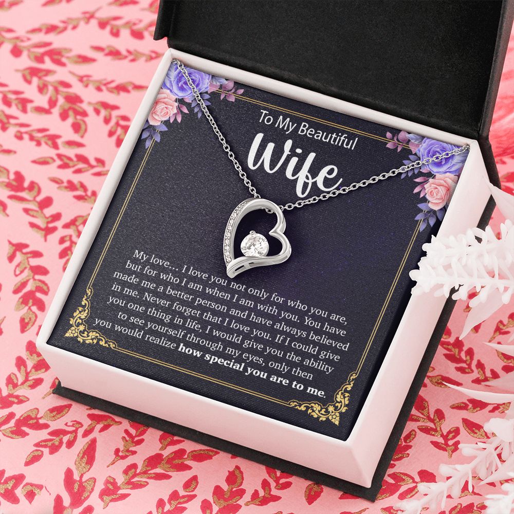 To My Wife Necklace, Anniversary Gift For Wife, Wife Birthday Gift, Mother Day
