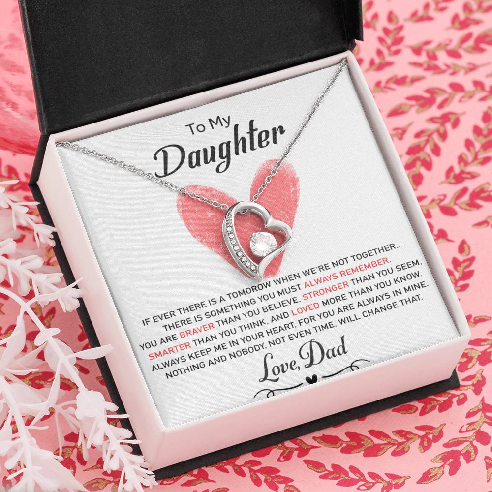 To My Daughter Necklace, Daughter Father Necklace, Daughter Gift from Dad