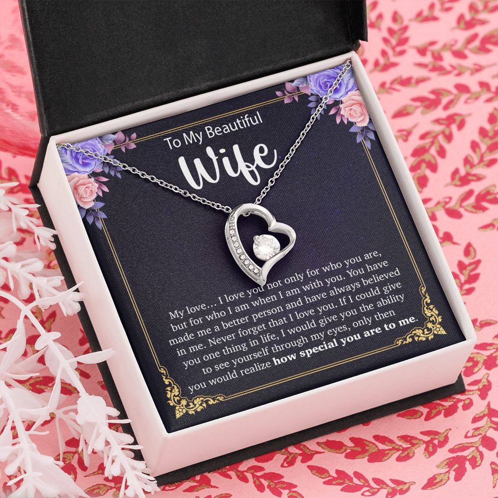 To My Wife Necklace, Anniversary Gift For Wife, Wife Birthday Gift, Mother Day