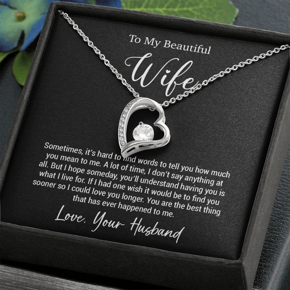To My Wife Necklace, Gift For Wife, Wife Birthday Gift, Valentine Gifts For Her