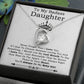 To My Badass Daughter Necklace From Dad, Badass Daughter Necklace Birthday Gift