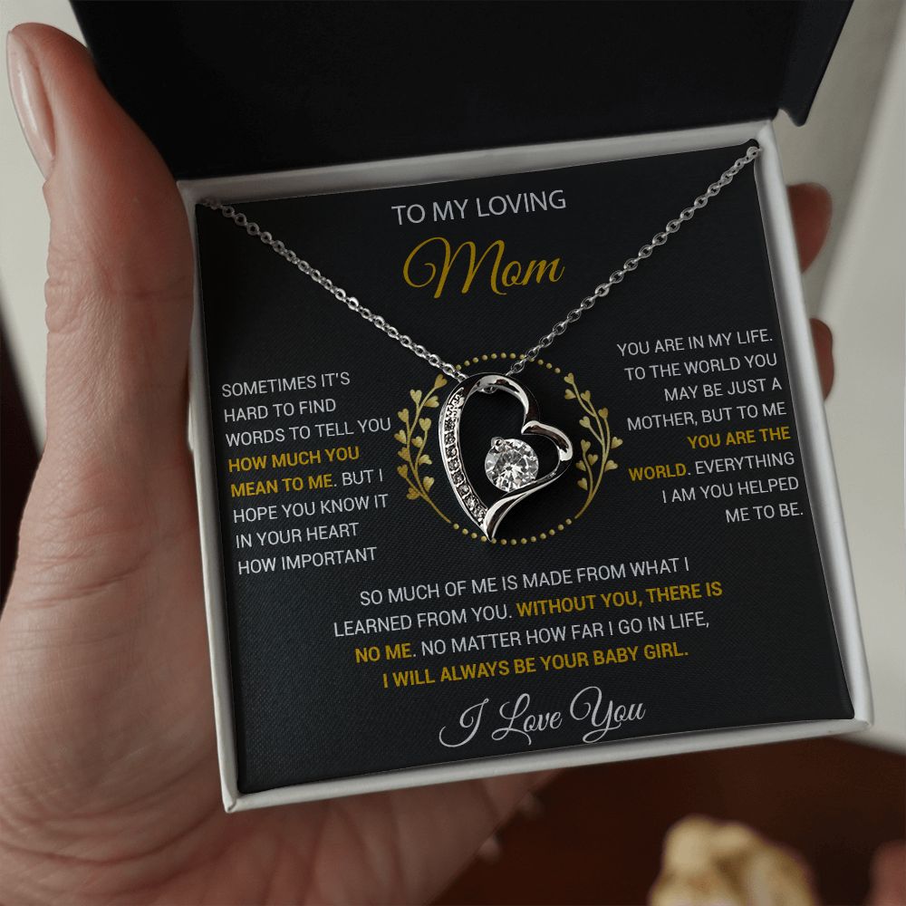 To My Loving Mom Necklace, Gift for Mom from Son, Mother's Day Jewelry