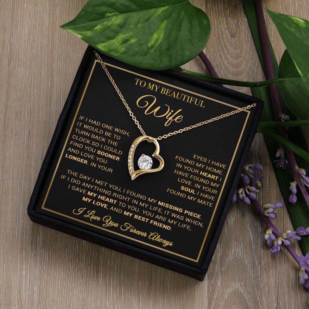 To My Wife Necklace, Gift For Wife, Anniversary Gift For Wife, Necklace For Wife