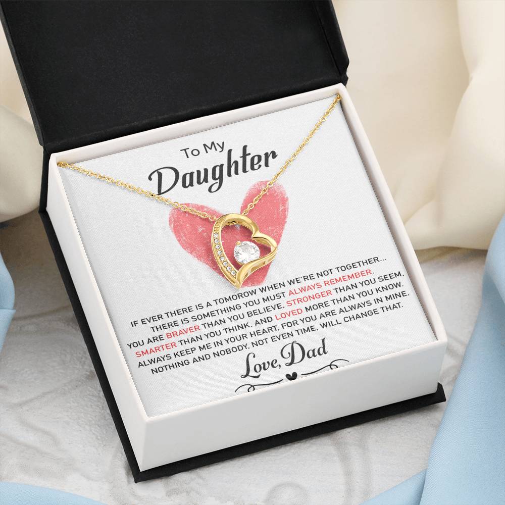 To My Daughter Necklace, Daughter Father Necklace, Daughter Gift from Dad