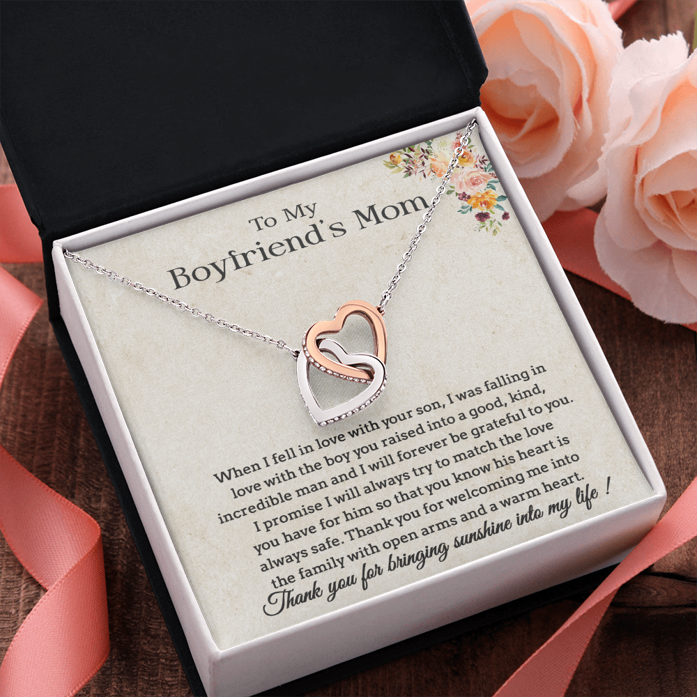 To My Boyfriend's Mom Necklace, Gift for Boyfriend Mom, Mother's Day Gift