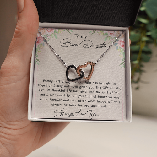 To my Bonus Daughter Necklace, Bonus Daughter, Step Daughter Gift