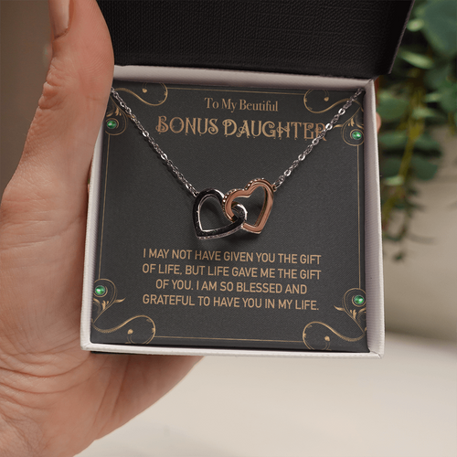 To my Bonus Daughter Necklace, Bonus Daughter, Step Daughter Gift
