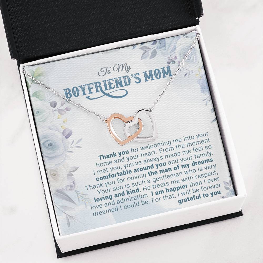 To My Boyfriend's Mom Necklace, For My Boyfriend's Mom, Birthday Gift