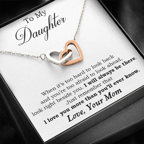 To My Daughter from Mom, Daughter Mother Necklace, Daughter Gift from Mom