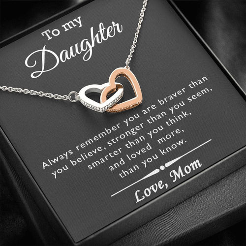 To My Daughter Always Remember Necklace, Daughter Mother Necklace, Daughter Gift From Mom