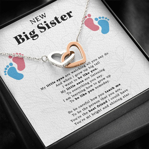 New Big Sister Gift Necklace, Gifts from Baby to Big Sister, Future Big Sister Gift