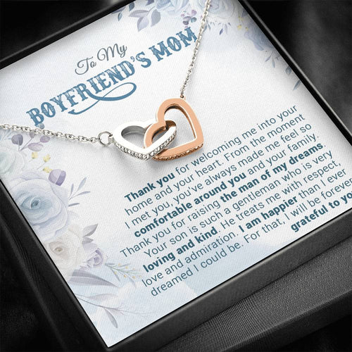 To My Boyfriend's Mom Necklace, For My Boyfriend's Mom, Birthday Gift