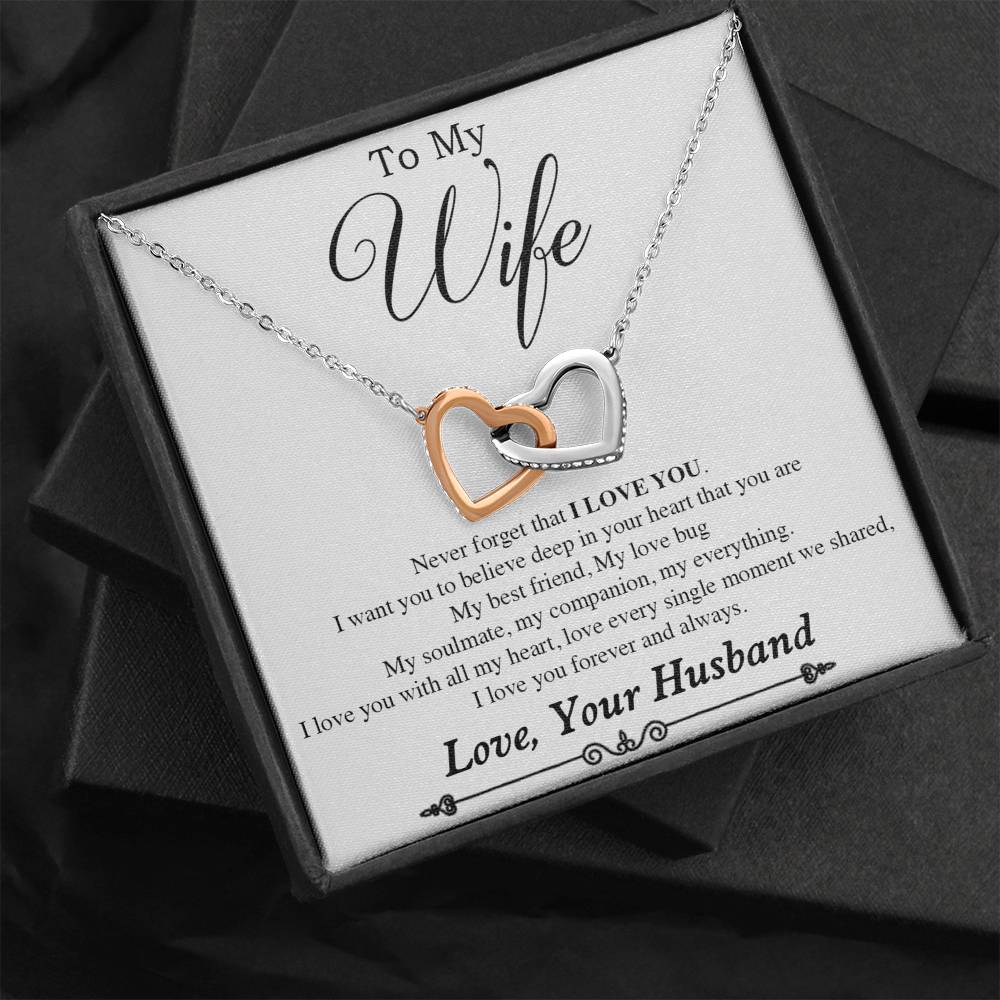 To My Wife Necklace, Gift For Wife, Anniversary Gift For Wife, Necklace For Wife