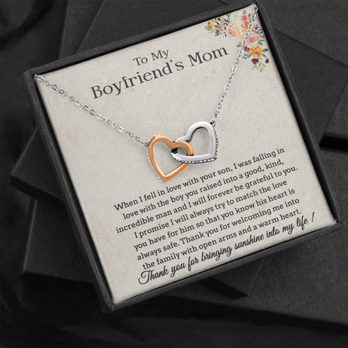 To My Boyfriend's Mom Necklace, Gift for Boyfriend Mom, Mother's Day Gift