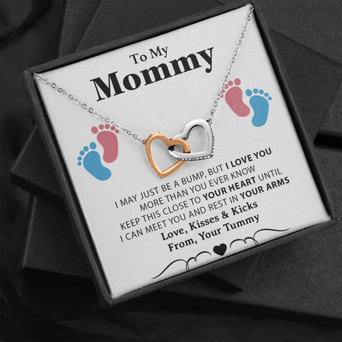 New Mom Necklace, Birthday Gift from Baby Bump, Mom To Be Gift, Mother's Day