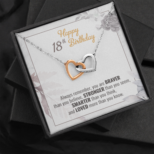Happy 18th Birthday Gift Girl Necklace,18th birthday Necklace,18 year old Gift