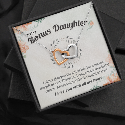 To my Bonus Daughter Necklace, Bonus Daughter, Step Daughter Gift